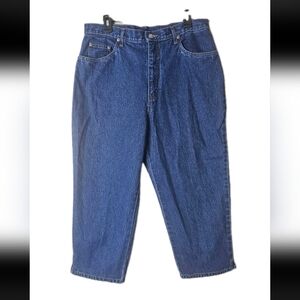 VTG Bill Blass capri Jeans Mid Wash Retro Easy Fit High Rise C Blue Denim Jean